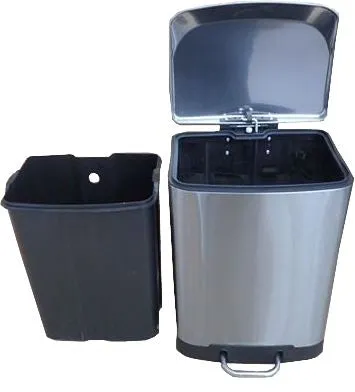 12 Litres Stainless Steel Foot Pedal Bin