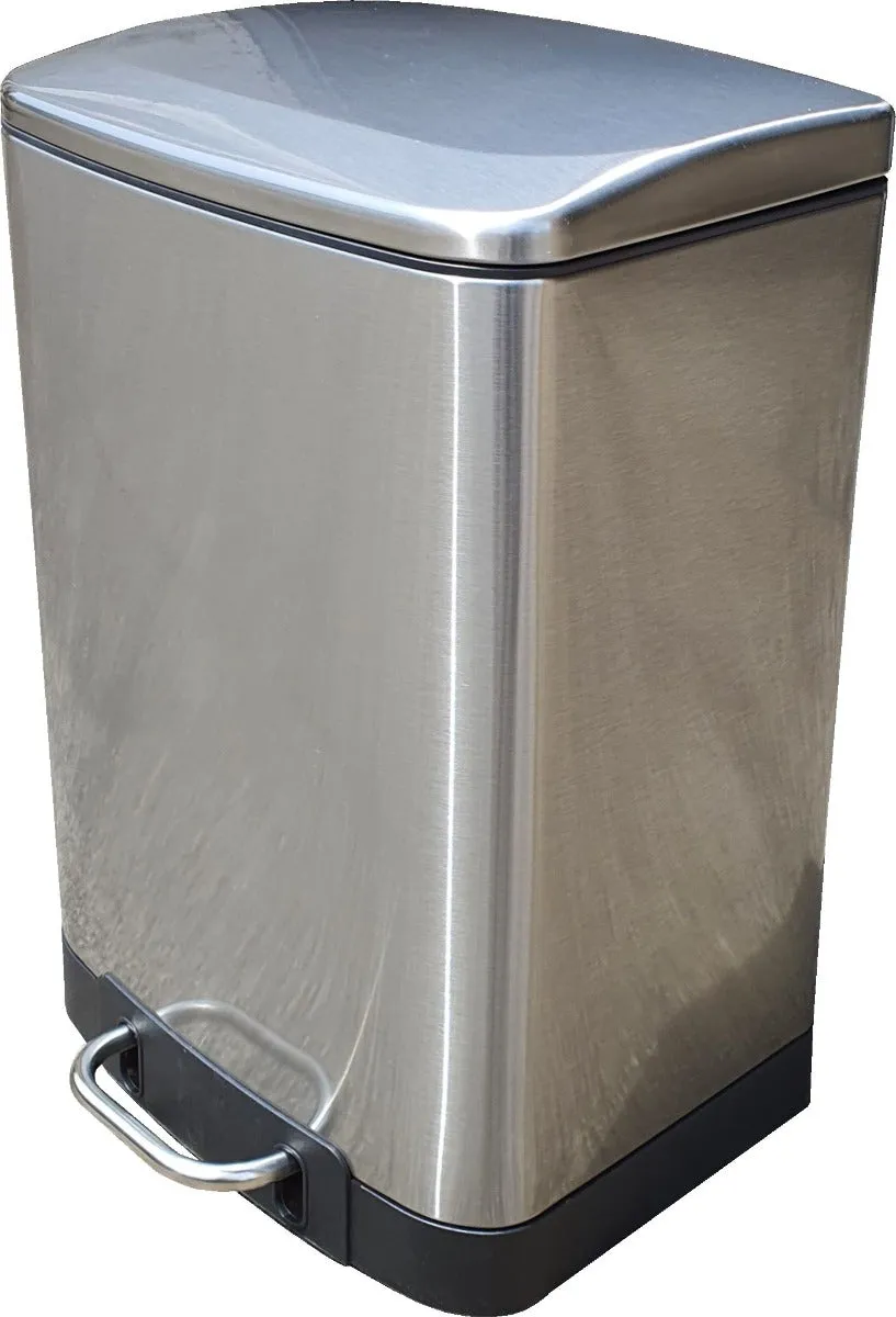12 Litres Stainless Steel Foot Pedal Bin