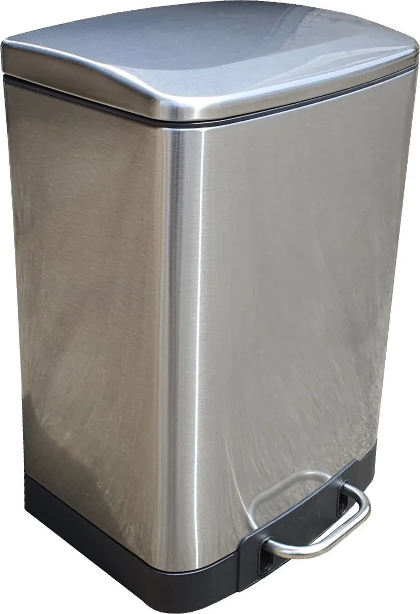 12 Litres Stainless Steel Foot Pedal Bin
