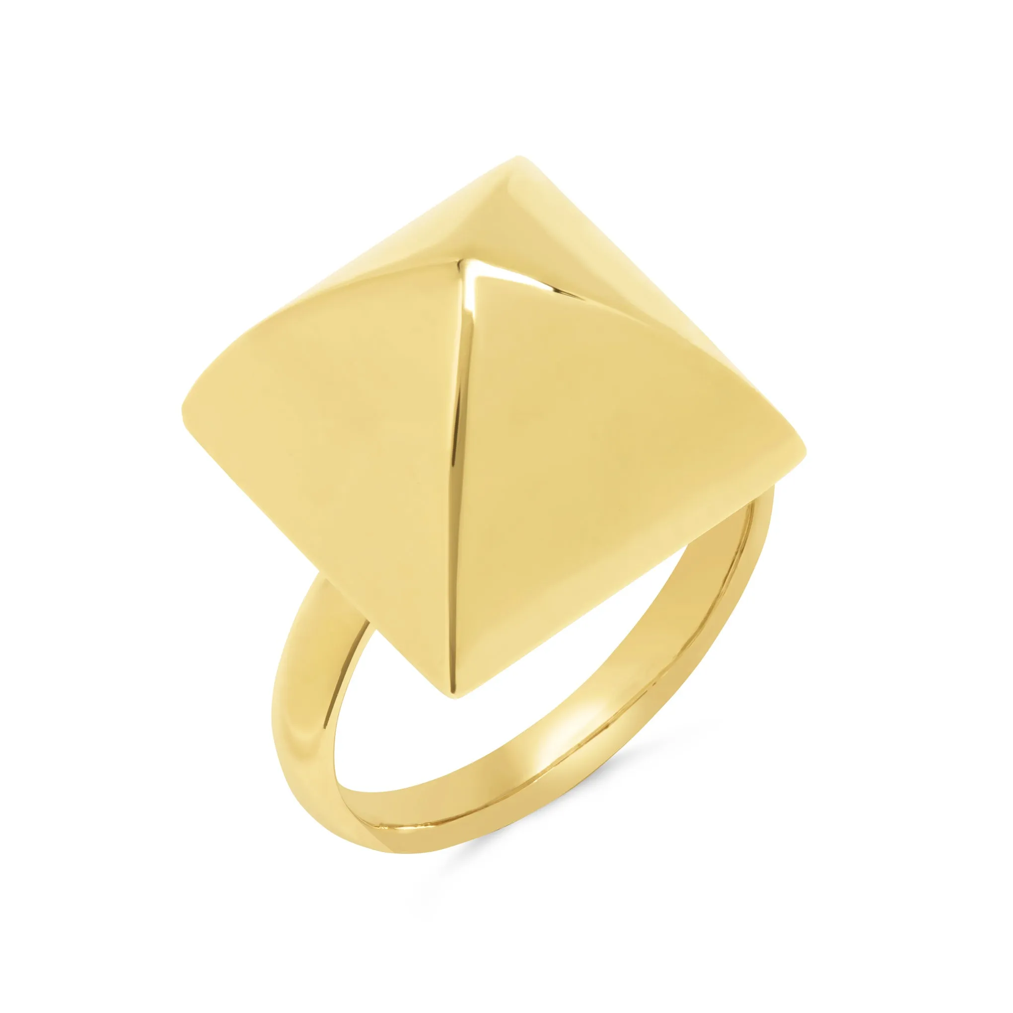 14K Gold Spike Ring