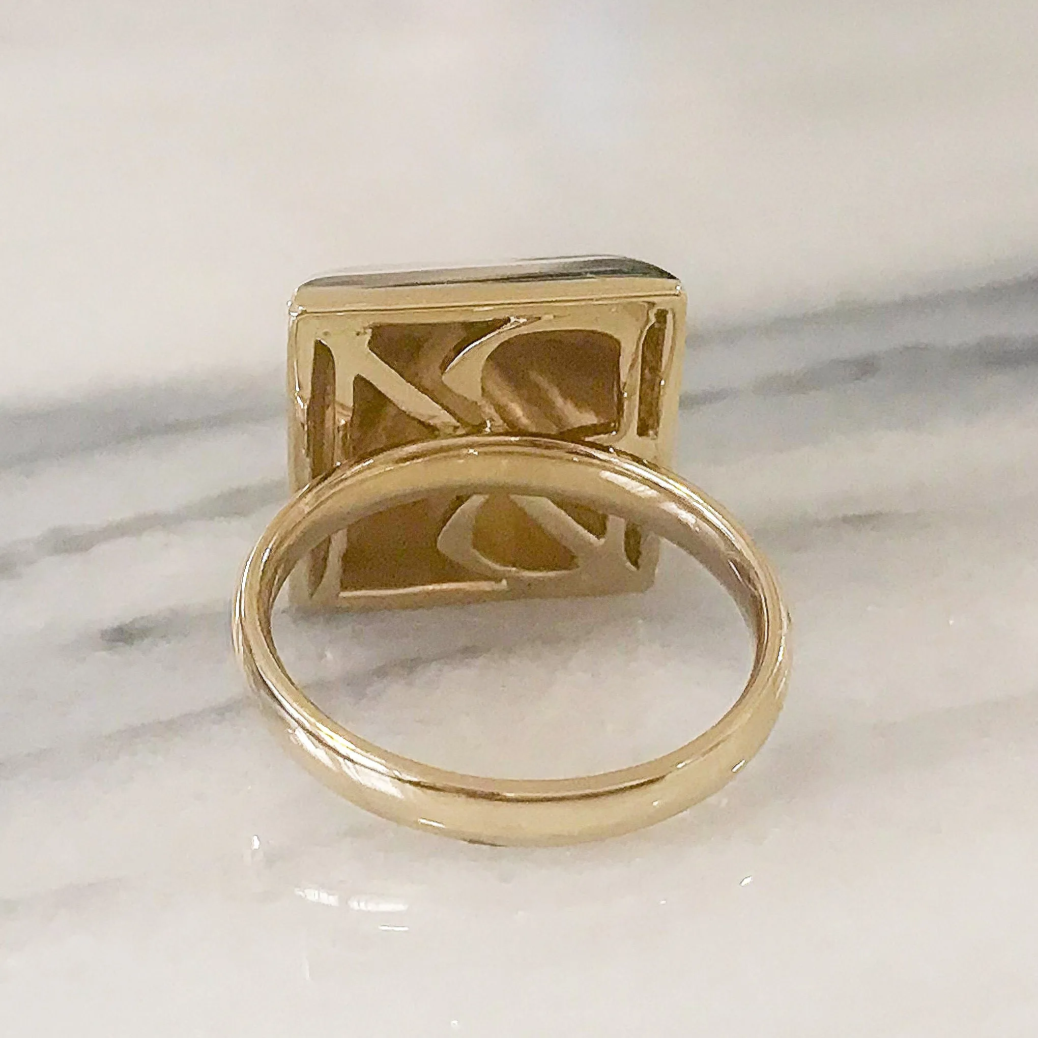 14K Gold Spike Ring