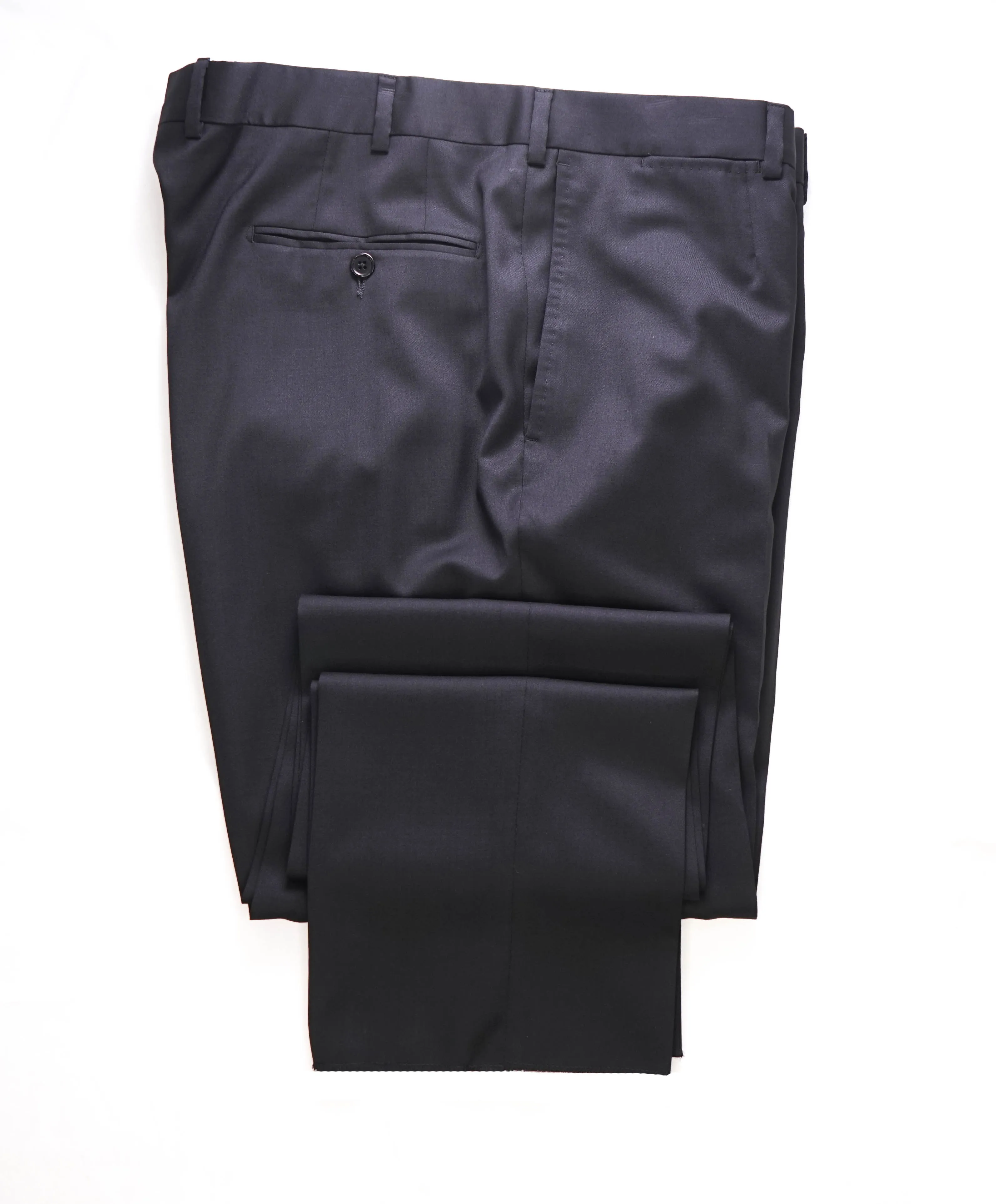 $795 ERMENEGILDO ZEGNA - "MICBLK MILA" Black Premium Dress Pants - 35W (52EU)