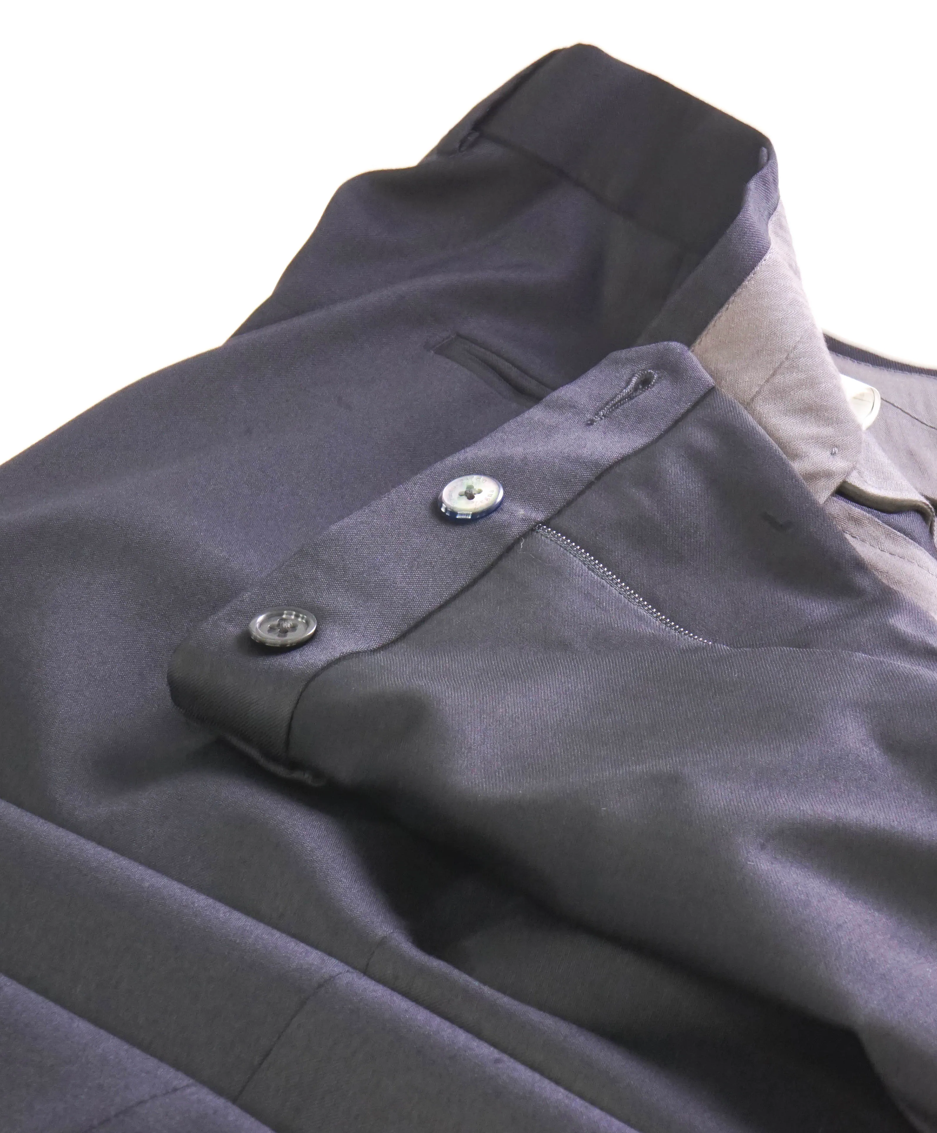 $795 ERMENEGILDO ZEGNA - "MICBLK MILA" Black Premium Dress Pants - 35W (52EU)