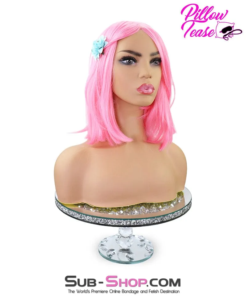 9957AE-SIS      Tickled Pink Sissy 13" Short Cosplay Role Play Wig