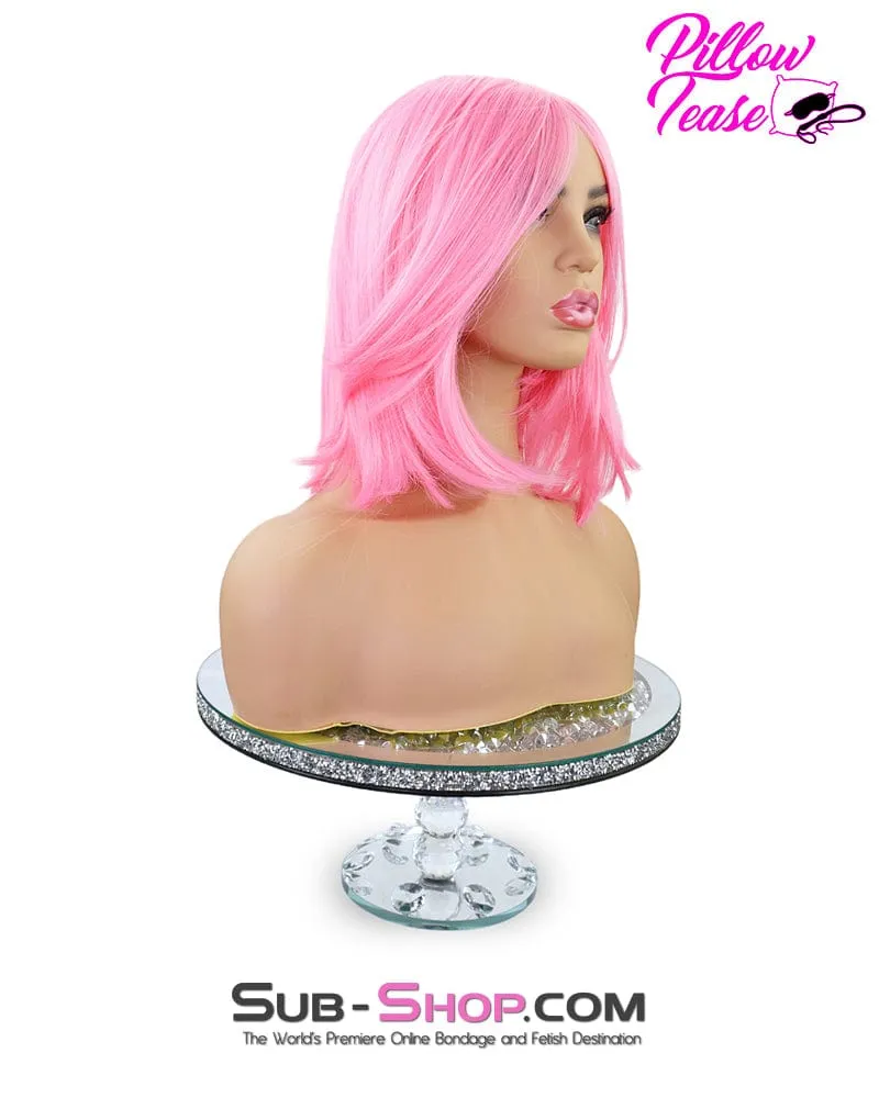 9957AE-SIS      Tickled Pink Sissy 13" Short Cosplay Role Play Wig