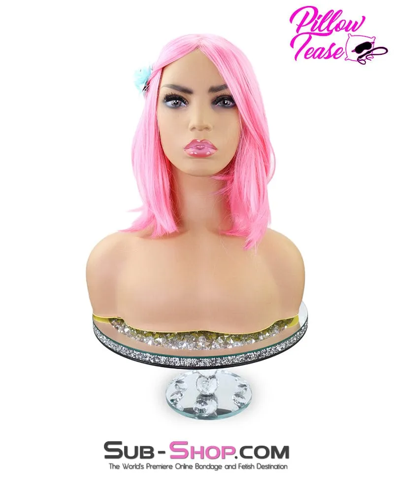 9957AE-SIS      Tickled Pink Sissy 13" Short Cosplay Role Play Wig