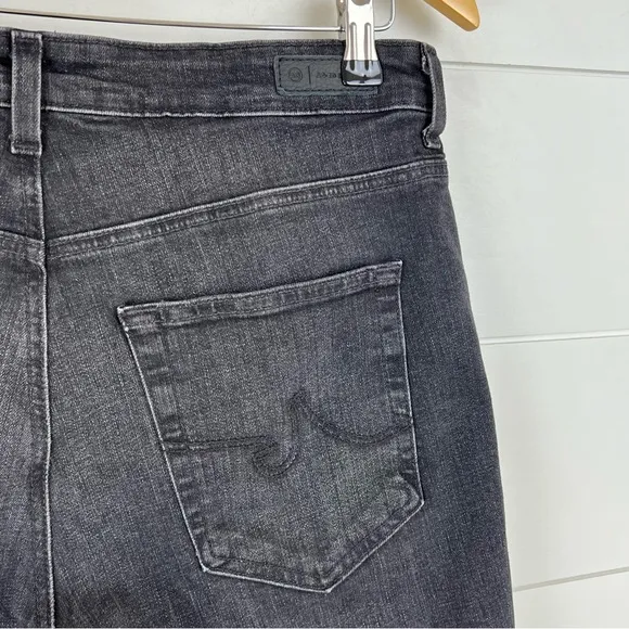 AG Saige High-Rise Ankle Straight Jeans Black Wash 6 Years‎ Catalyst 31