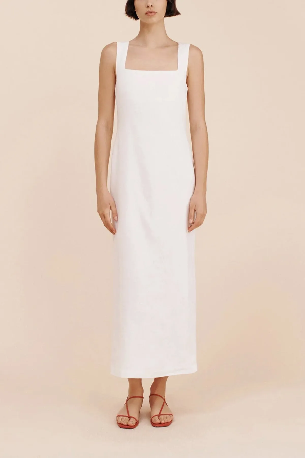 Alice Midi Dress in Ivory