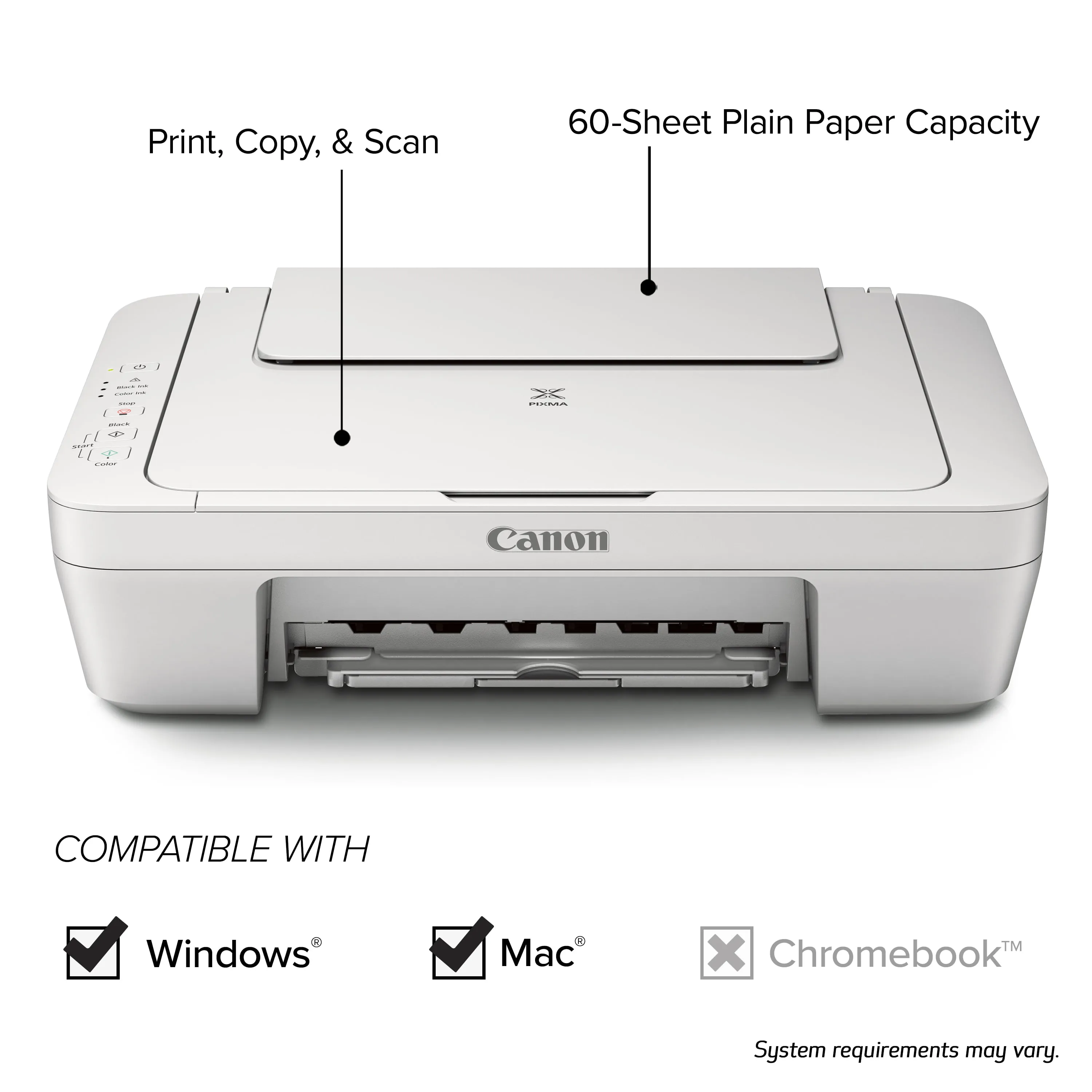All-in-One Inkjet Wired Scanner Printer with Ink included