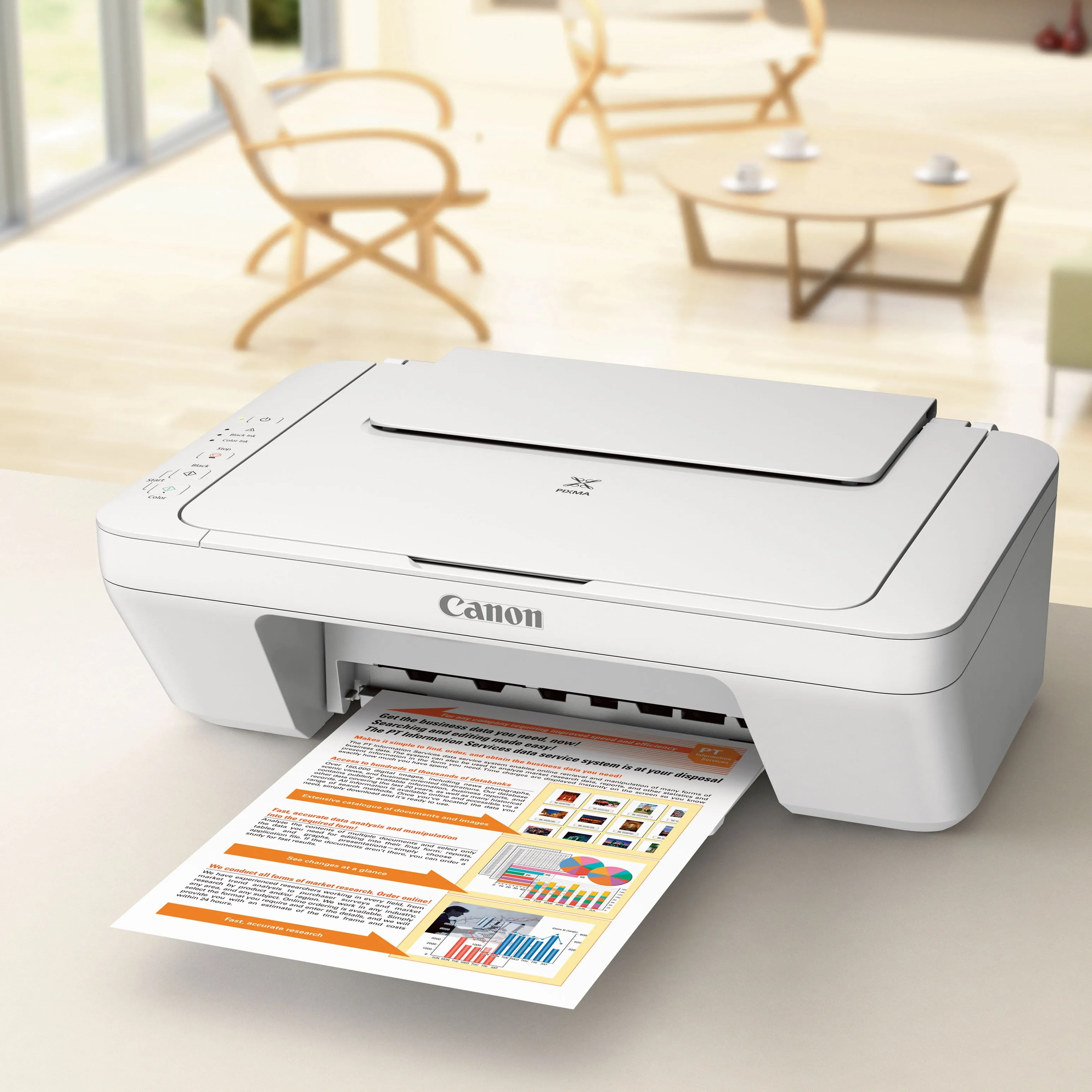 All-in-One Inkjet Wired Scanner Printer with Ink included