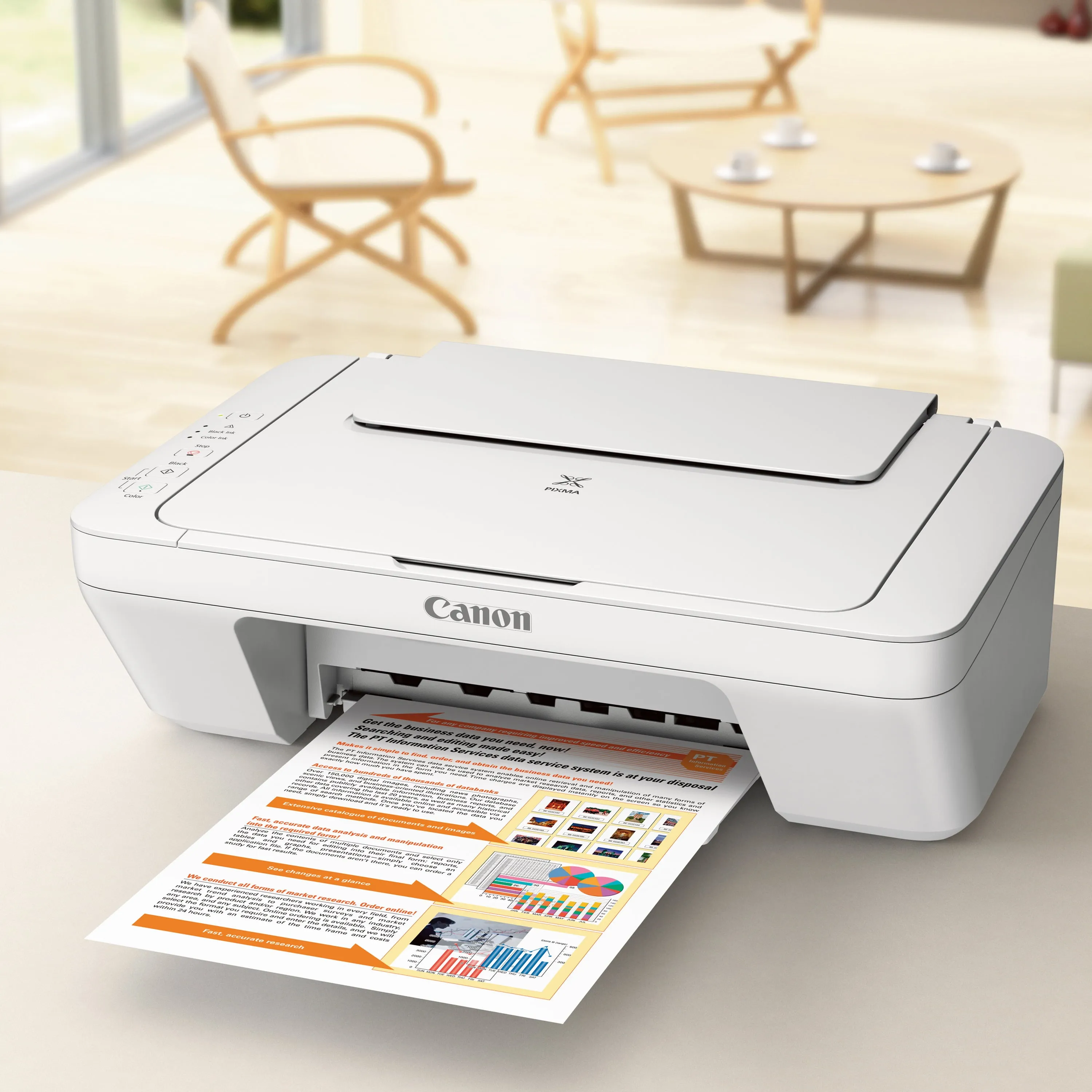 All-in-One Inkjet Wired Scanner Printer with Ink included