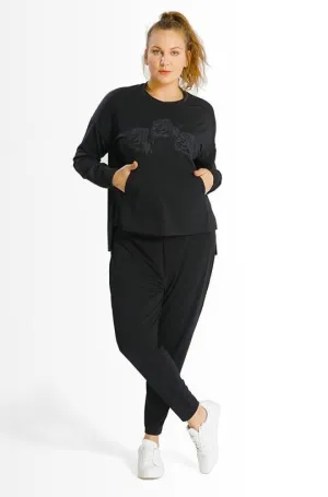 Amara Boxy Crew // Black