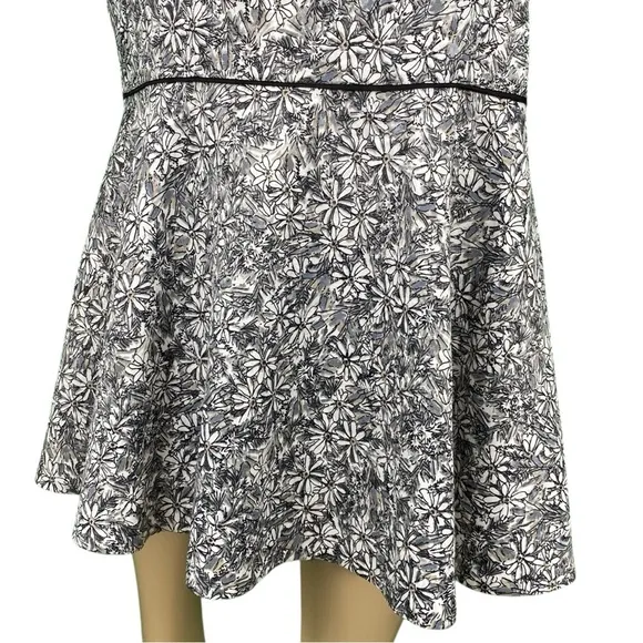 Anthropologie Maeve Jacquard Boho Daisy Floral Midi Length Mermaid Trumpet Skirt
