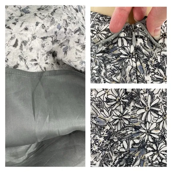 Anthropologie Maeve Jacquard Boho Daisy Floral Midi Length Mermaid Trumpet Skirt