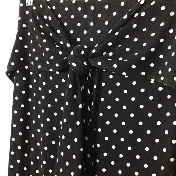 ANTHROPOLOGIE Womens Pencil Skirt Bailey 44 Spotted Hyena Black Dot Small NWT