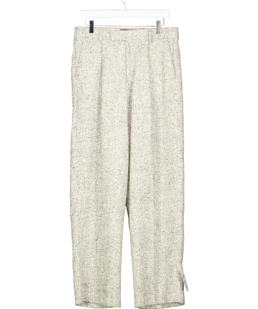ASOS Black & White Straight Leg Trousers W32