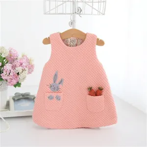 Autumn Baby Girls Dress Rabbit