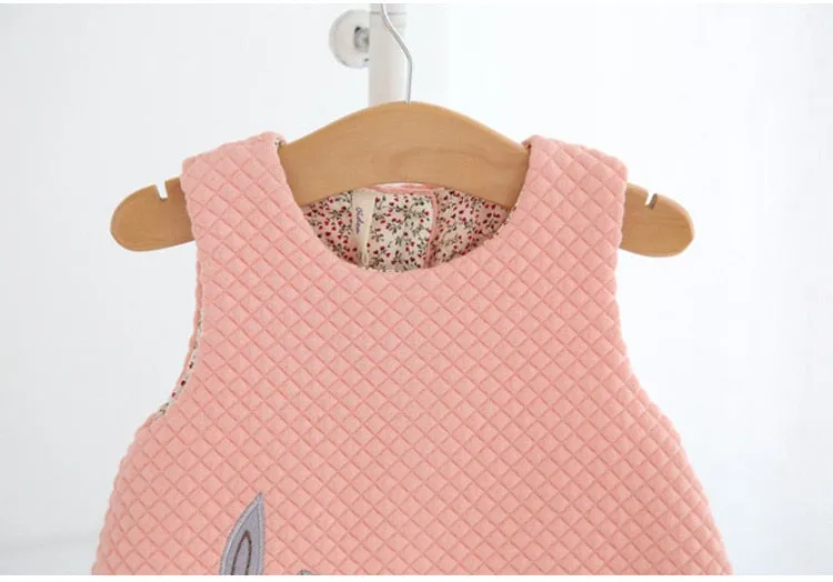 Autumn Baby Girls Dress Rabbit