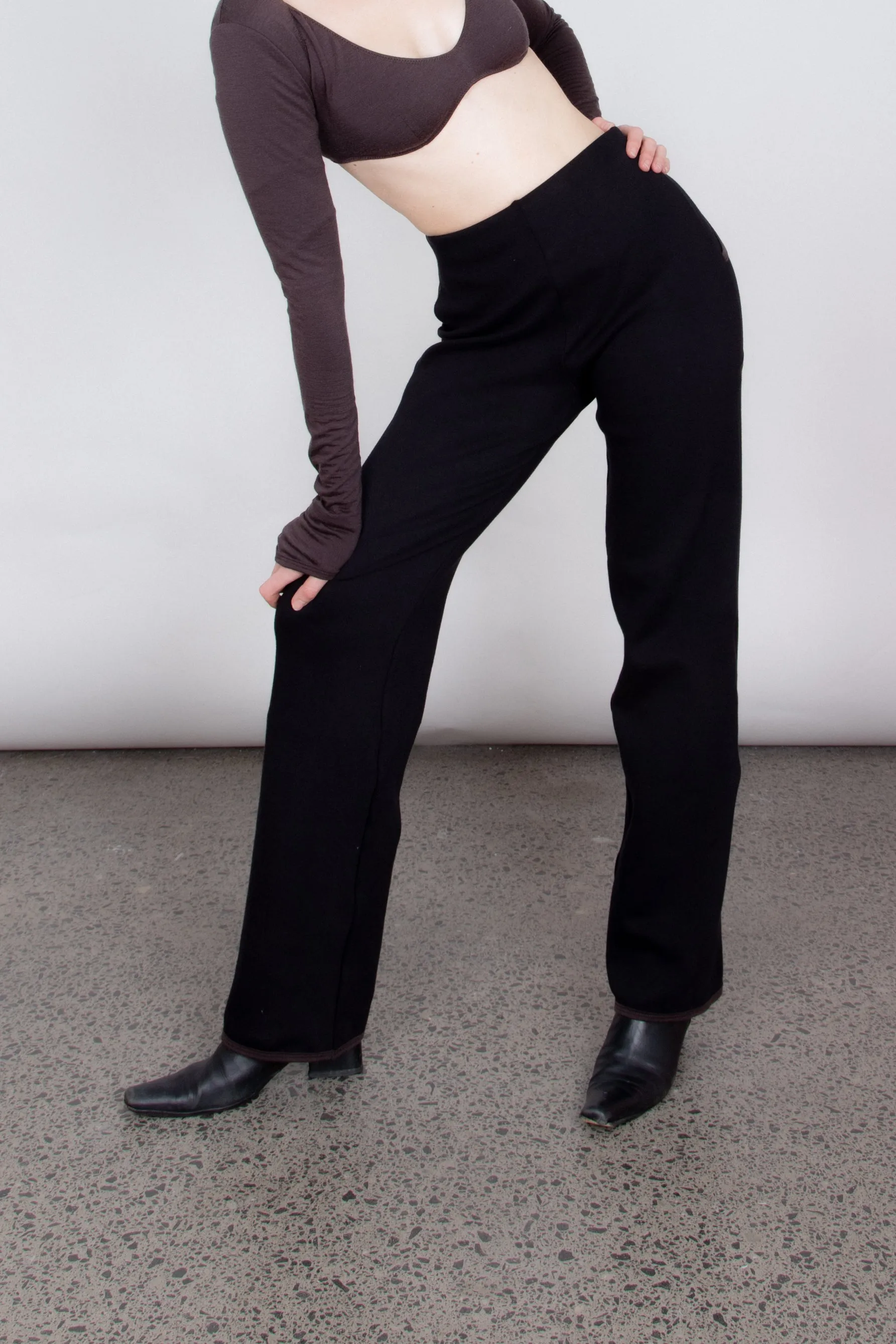 Babs Pant - Cocoa on Black (PO)