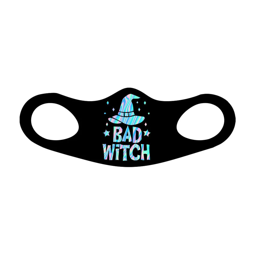 Bad Witch Fitted Face Mask And Covering