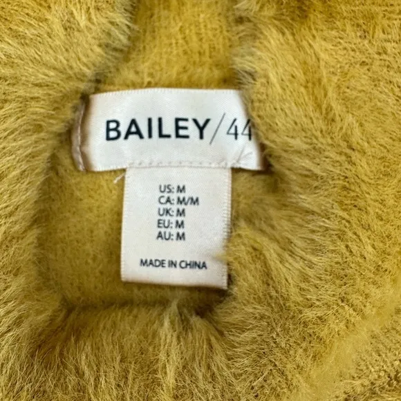 Bailey/44 Fuzzy Mockneck Sweater in camel brown