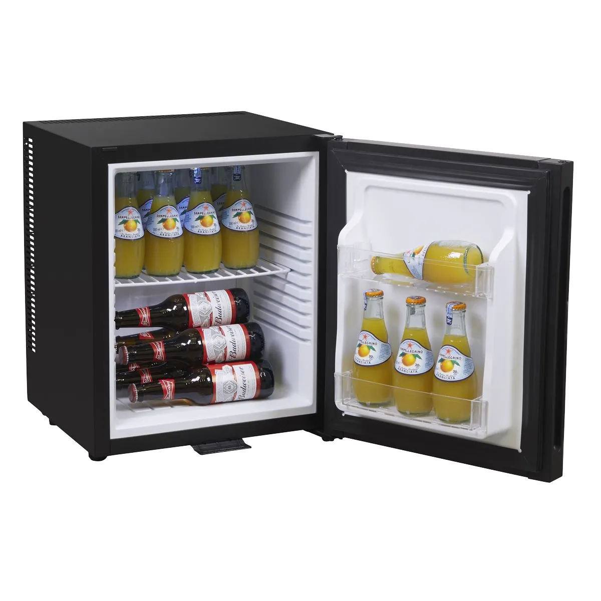 Baridi 25L Ultra Quiet Drinks & Wine Mini Cooler Fridge with LED Light, Black