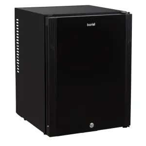 Baridi 35L Drinks, Beer & Wine Mini Fridge with LED Light - Black - A