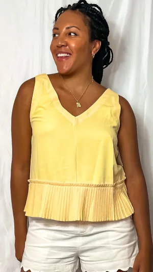 Bella Pleated Peplum Top