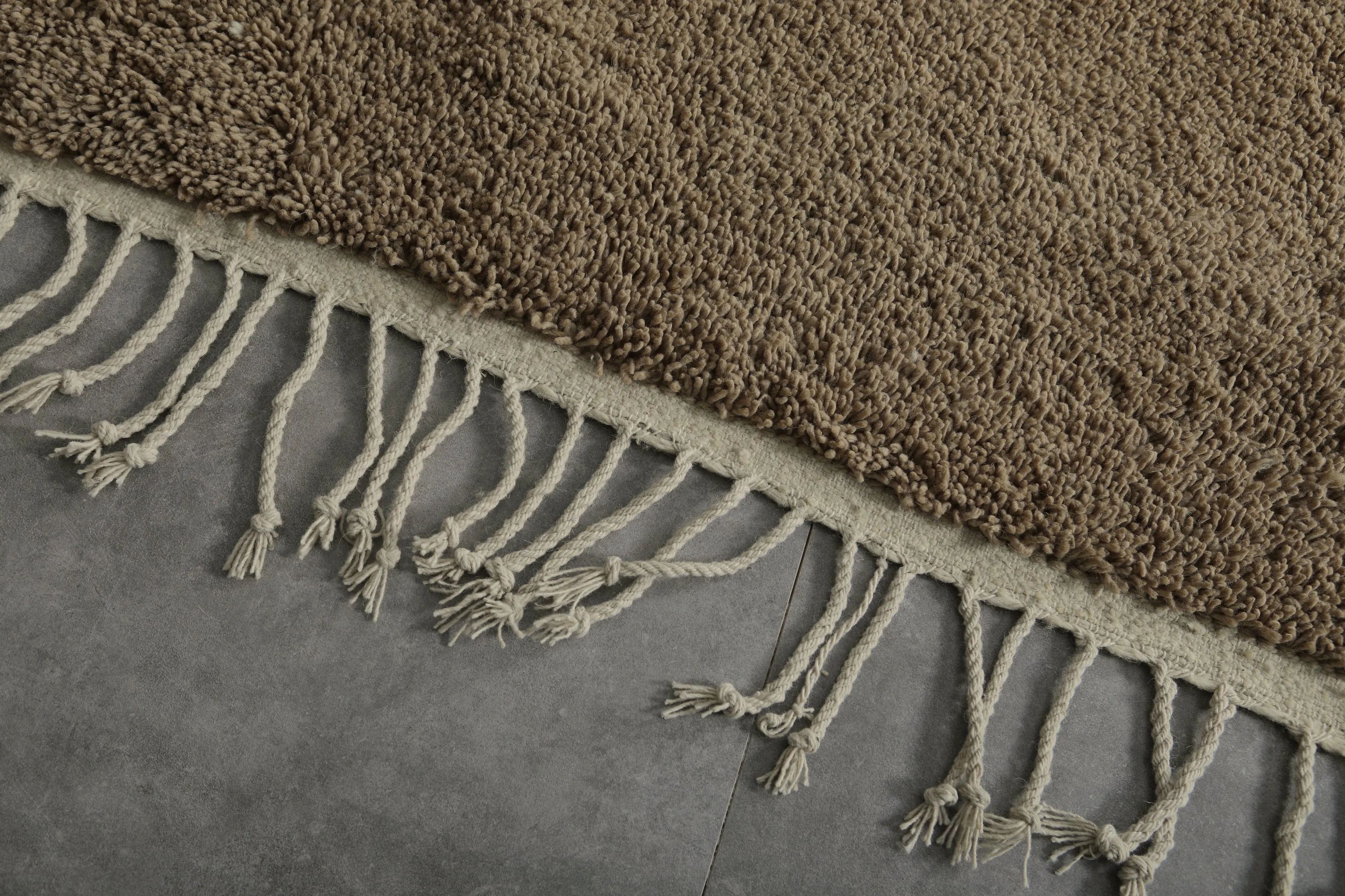 Beni ourain rug - Custom Moroccan area rug - Brown Berber rug