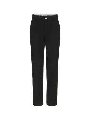 Black Jewel Button Suit Pants