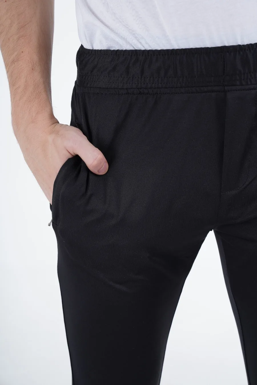 Black Zip Trousers