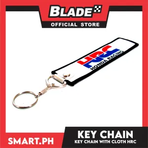 Blade Keychain Cloth Tag Honda Racing (White/Blue/Red)