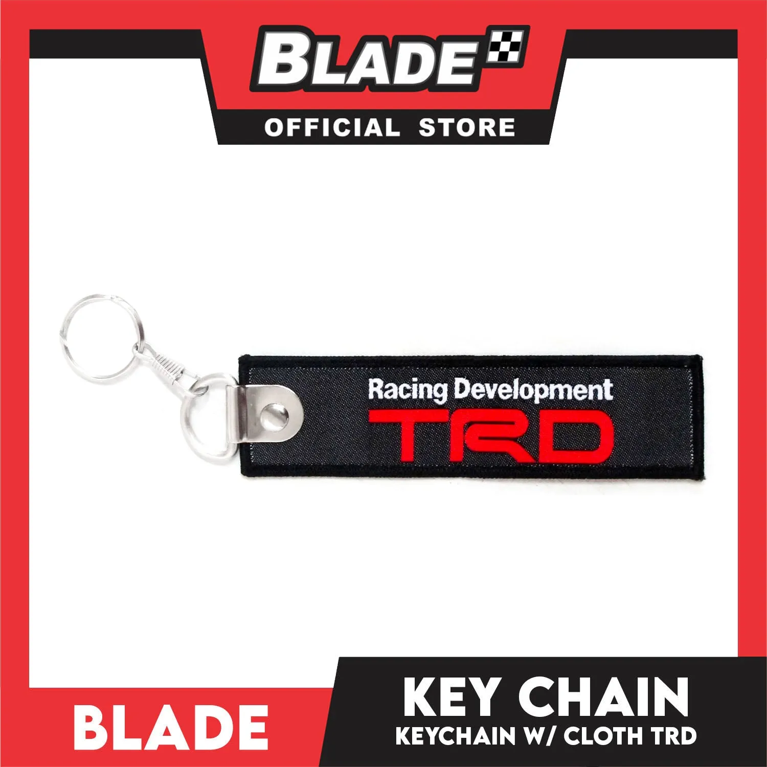 Blade Keychain Cloth Tag TRD (Black)