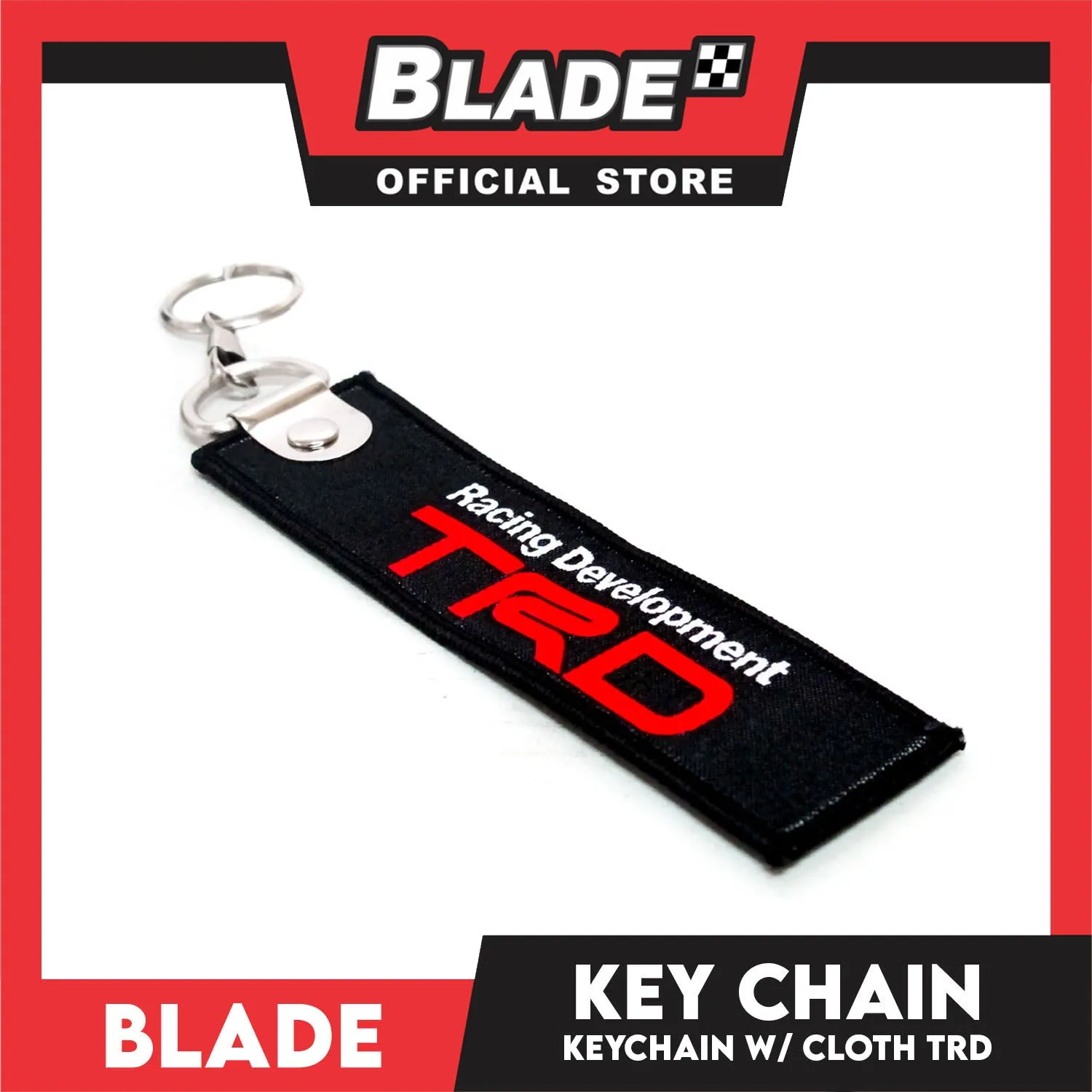 Blade Keychain Cloth Tag TRD (Black)