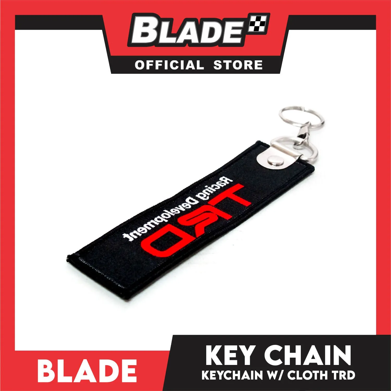 Blade Keychain Cloth Tag TRD (Black)