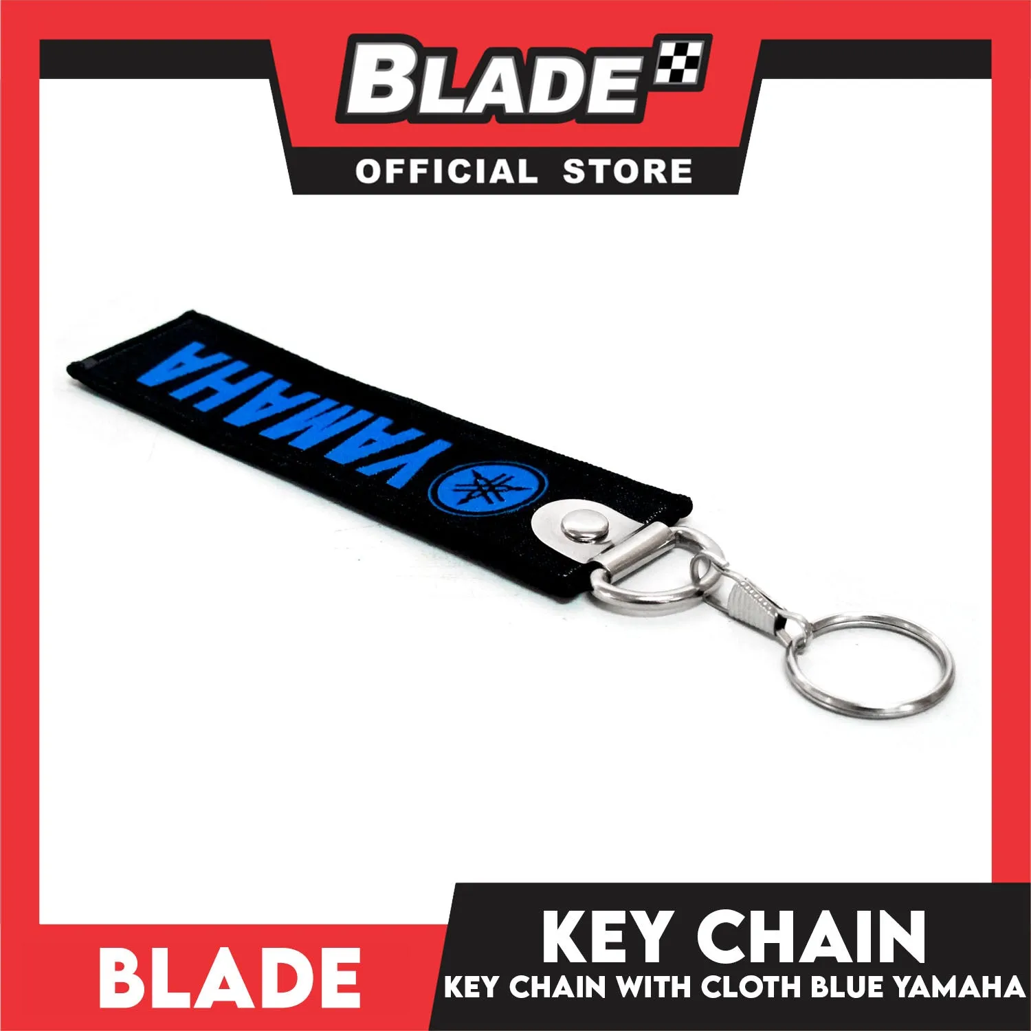 Blade Keychain Cloth Tag Yamaha (Blue)