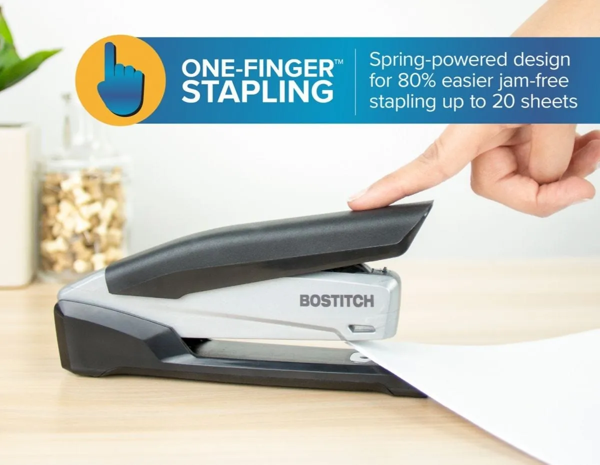 Bostitch InPower 20 Desktop Stapler Black/Silver 1108