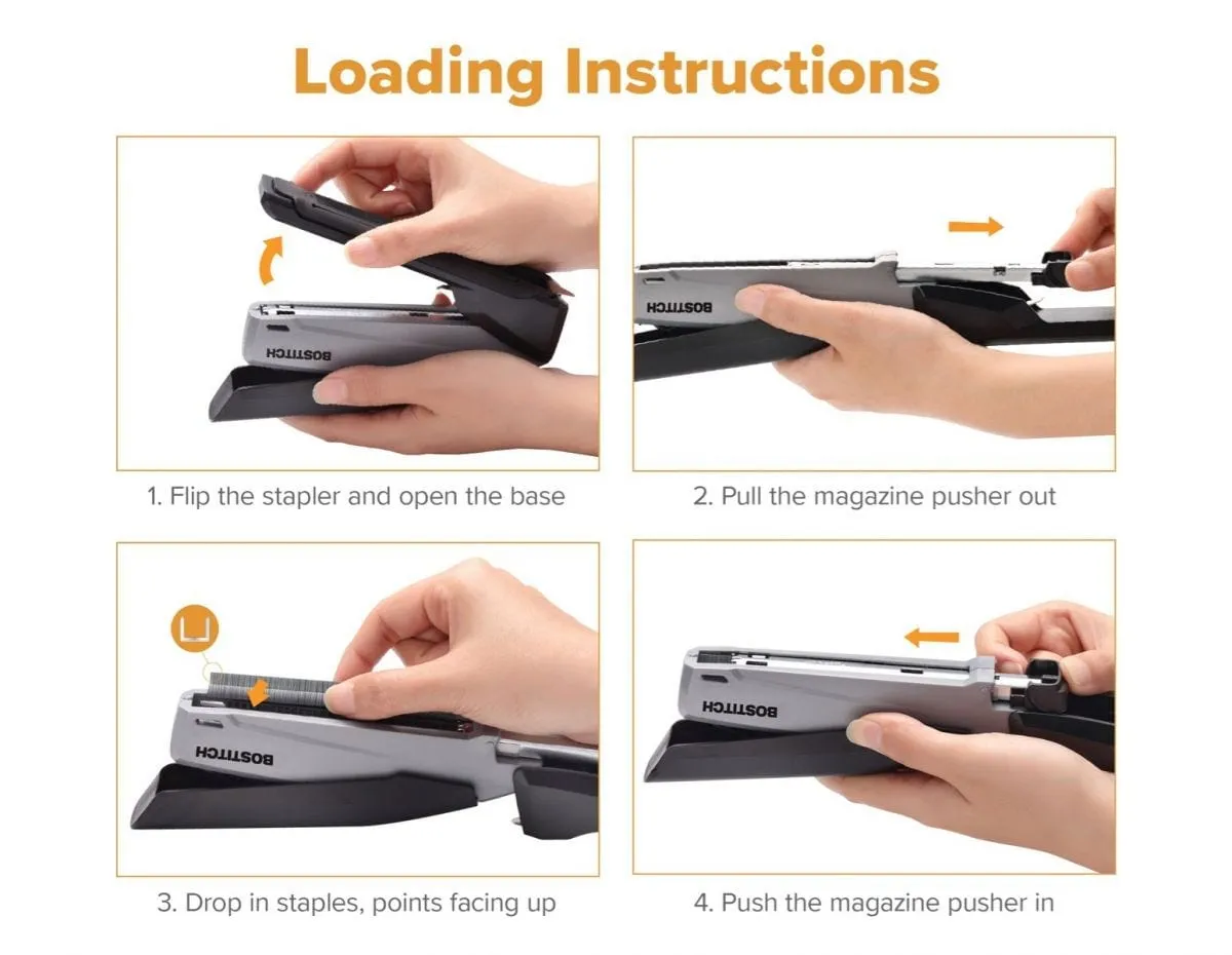 Bostitch InPower 20 Desktop Stapler Black/Silver 1108