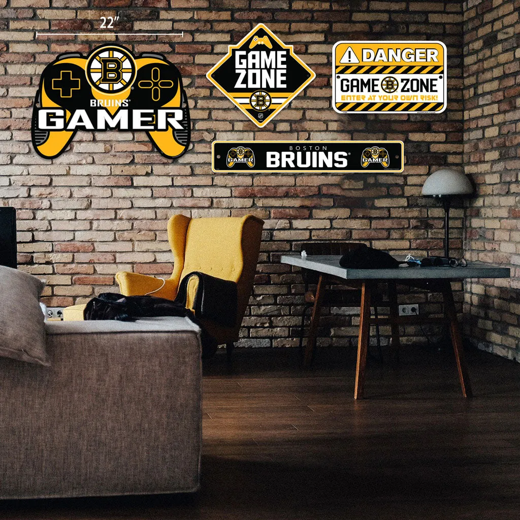 Boston Bruins Gaming Sign Set - 4 Piece