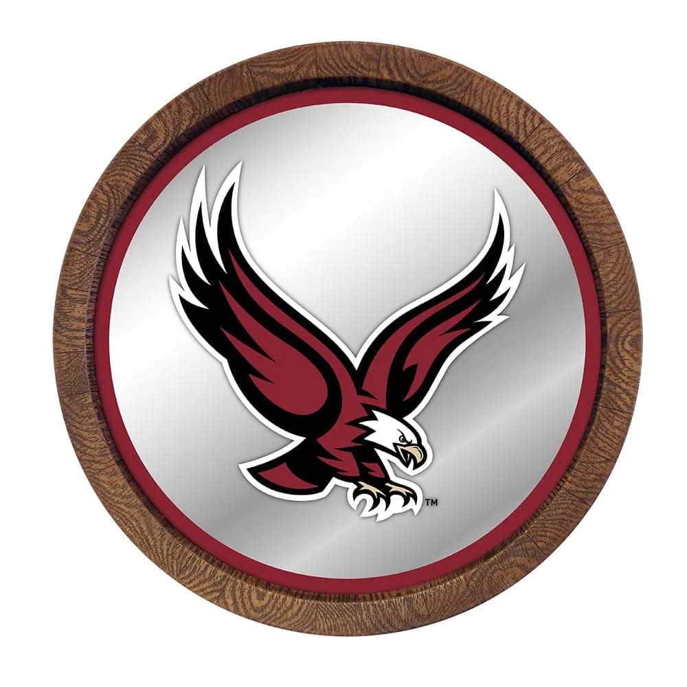 Boston College Eagles: Eagle - "Faux" Barrel Top Mirrored Wall Sign