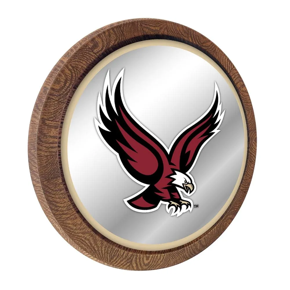 Boston College Eagles: Eagle - "Faux" Barrel Top Mirrored Wall Sign