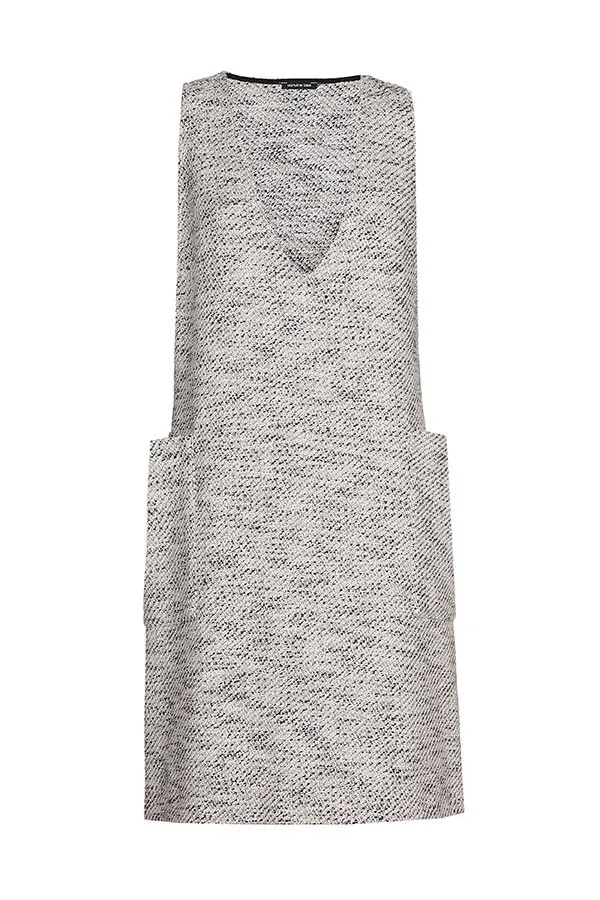 BOUCLETTE SLEEVELESS SHORT DRESS