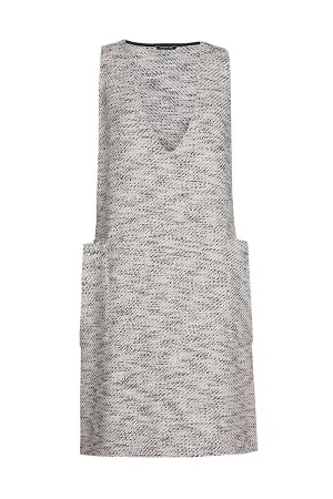 BOUCLETTE SLEEVELESS SHORT DRESS