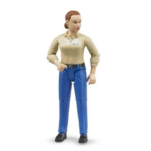 Bruder Woman, Light Skin Tone, Blue Trousers