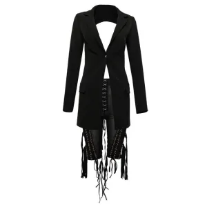 Buckle V Neck Outwear Sexy Pants