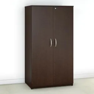 Bush Business Furniture Office in an Hour 36W Wardrobe Storage Cabinet in Mocha Cherry OIAH013MR