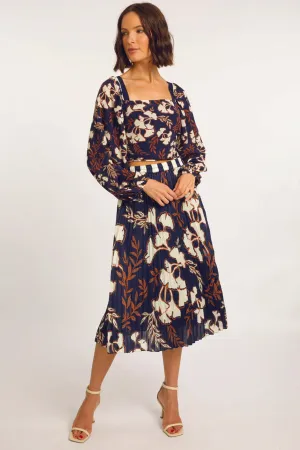 Caballero Mia Skirt in Ginko Block Print