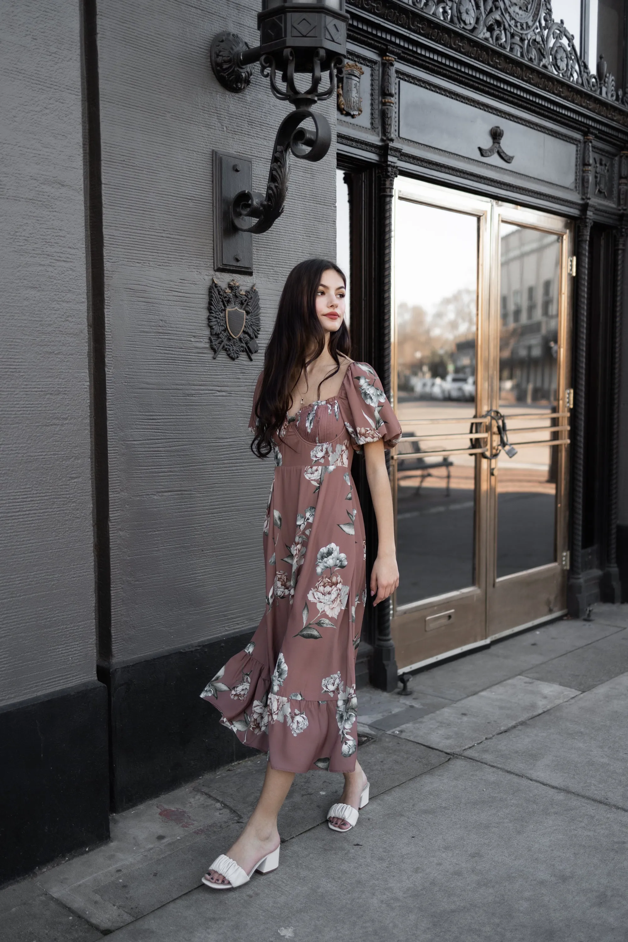 Camilla floral midi