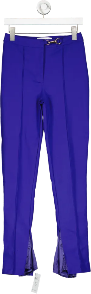 Club L Royal Blue Trouser With Side Split Leg UK 8
