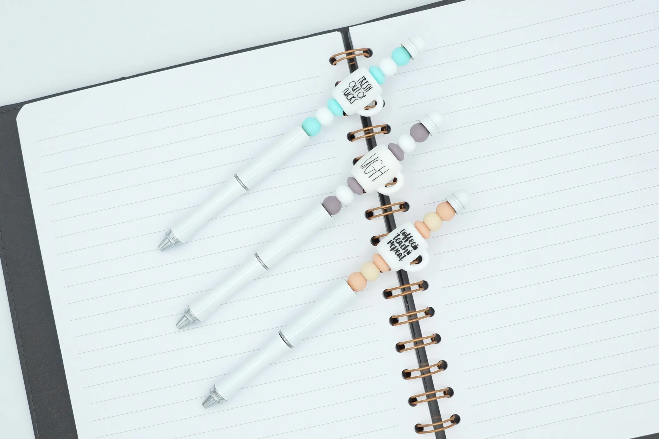 Coffee Beaded Fidget Pen